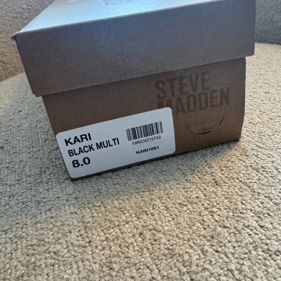 👠 NEVER WORN - Steve Madden Kari Crystal Slingbacks - SIZE 8 - Picture 4 of 4